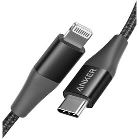 Cablu USB-C - Lightning Anker MFI PowerLine+ II 0.9m Negru