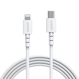 Cablu USB-C Lightning MFI Anker PowerLine Select 1.8m Alb