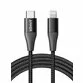 Cablu USB-C Lightning MFI Anker PowerLine+ II 1.8m Negru - 1