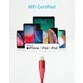 Cablu USB-C Lightning MFI Anker PowerLine+ II 1.8m Rosu - 5