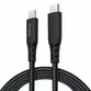Cablu USB-C Lightning MFI Ringke Fast Charge 1.2m Negru - 1