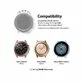 Curea smartwatch Ringke Rubber One Band pentru Galaxy Watch 3 41mm, marime 20mm, TPU, Negru - 6