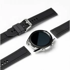 Curea smartwatch Ringke Rubber One Band pentru Galaxy Watch 3 45mm, marime 22mm, TPU, Negru