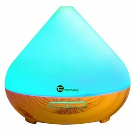 Difuzor aroma terapie Taotronics TT-AD002 cu LED 7 culori, auto oprire, light grain
