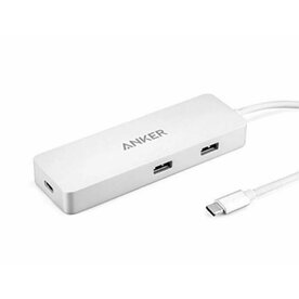 Hub Anker Premium USB-C, Gigabit Ethernet, 2xUSB 3.0, Power Delivery, Argintiu