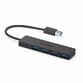 Hub Anker UltraSlim 4 porturi USB 3.0 negru - 1