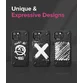 Husa iPhone 13 Ringke Onyx Design Graffiti Negru - 4