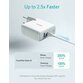 Incarcator retea Anker PowerPort+ Atom PowerIQ 3.0, USB-C 45W, USB-A 15W, Power Delivery, Alb - 5