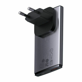 Incarcator retea Baseus GaN5 Pro Ultra Slim, 65W, USB, USB-C, Cablu inclus