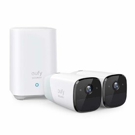 Kit supraveghere video eufyCam 2 Security wireless, HD 1080p, IP67, Nightvision, 2 camere video