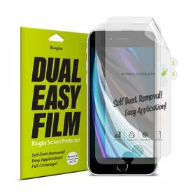 Set 1+1 folie protectie iPhone SE 2 / iPhone 7 / iPhone 8/ iPhone 6 Ringke Dual Easy Film