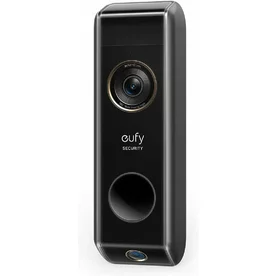 Sonerie video eufy Wireless Dual Camera Add-On, 2K HD, autonomie 6 luni, Negru