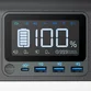Statie portabila compacta Anker PowerHouse 535, 512Wh, 500W, 220V, 2x AC, 60W USB-C Power Delivery, lumina LED, 7 porturi - 5