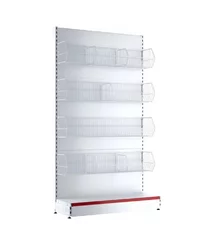 Raft de perete 100 cm cu 4 cosuri