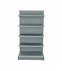 Raft magazin metalic de perete H=225cm, 1xBaza 40cm + 4xPolite 30cm  (gri-antracit) picture - 2