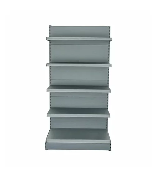 Raft magazin metalic de perete H=225cm, 1xBaza 40cm + 4xPolite 30cm  (gri-antracit) picture - 2