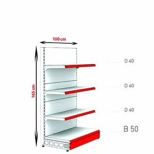Raft metal RM-02 înălțime 165, lățime 100cm picture - 4