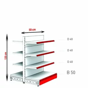 RAFTURI METAL RM-13 Înălțime-135, Lățime- 50 cm