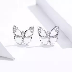 домашни любимци Sparkling White Butterflies