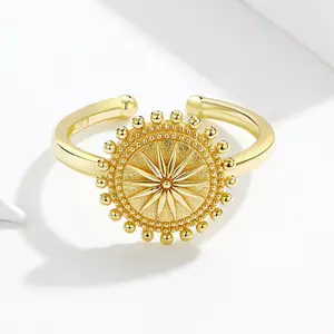 Сребърен пръстен Beautiful Gold Sun