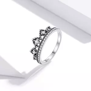 сребърен пръстен Crystal Crown