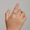 Сребърен пръстен Simple Heart Crystal picture - 6