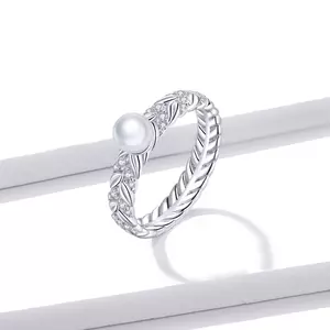 сребърен пръстен Symbolic Pearl