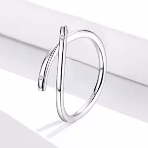 сребърен пръстен регулируем Silver Rope