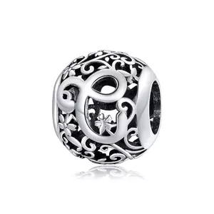 Сребърен талисман Alphabet Letter C