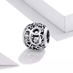 Сребърен талисман Alphabet Letter C