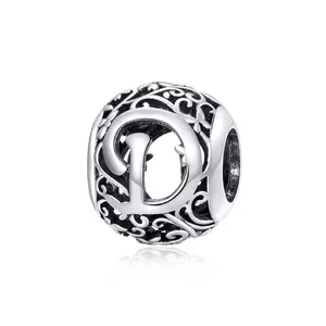 Сребърен талисман Alphabet Letter D