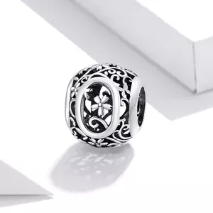 Сребърен талисман Alphabet Letter O