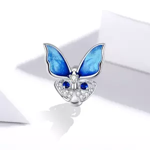 сребърен талисман Butterfly Stopper
