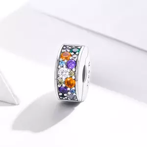 сребърен талисман Colored Clips