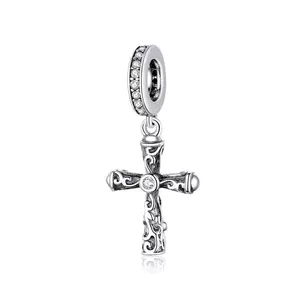 сребърен талисман Cross pendant