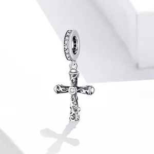 сребърен талисман Cross pendant