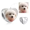 Сребърен талисман Custom Photo Loving Puppy picture - 1