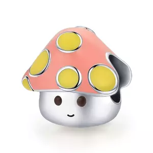 Сребърен талисман Cute Mushroom