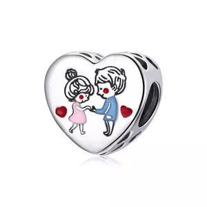 Сребърен талисман Dancing Couple