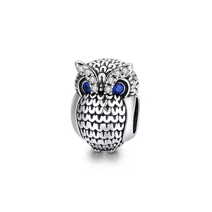 Сребърен талисман Fashion Owl