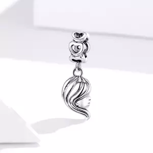 Сребърен талисман Girl Face