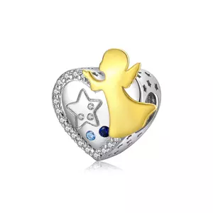 Сребърен талисман Gold Angel Heart