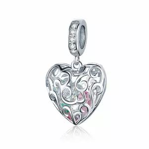 сребърен талисман Heart Gift