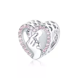 Сребърен талисман Heart in Hand