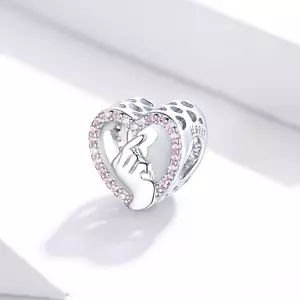 Сребърен талисман Heart in Hand