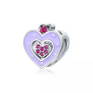 сребърен талисман Heart of a Princess