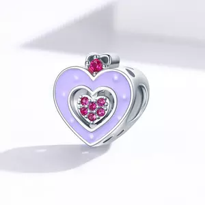 сребърен талисман Heart of a Princess