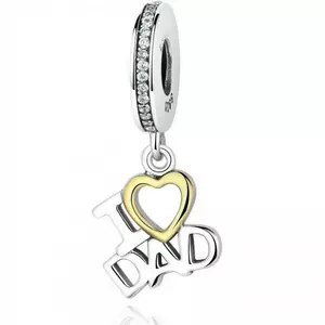 сребърен талисман I Love Dad