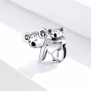 сребърен талисман Koala Family