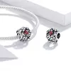сребърен талисман Ladybug & Flowers Bead picture - 4